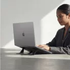 Spigen LD201-S6 összecsukható asztali laptop tartó, max. 14col, kompakt, sötétszürke