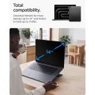 Spigen LD201-S6 összecsukható asztali laptop tartó, max. 14col, kompakt, sötétszürke