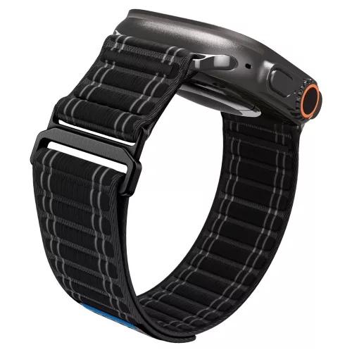 Spigen WBF0 Apple Watch Ultra 3 / 2 / 1 / SE / 11 / 10 / 9 / 8 (44/45/46/49mm) szíj, fekete