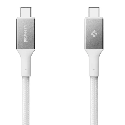 Spigen EB10015CC USB-C-USB-C töltő- és adatkábel, 100W, 1,5m, fehér