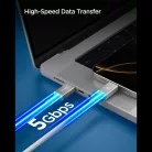 Spigen EB10015CC USB-C-USB-C töltő- és adatkábel, 100W, 1,5m, fehér
