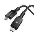 Spigen EB10015CC USB-C-USB-C töltő- és adatkábel, 100W, 1,5m, fekete