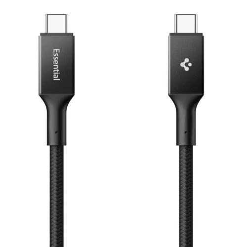 Spigen EB10010CC USB-C-USB-C töltő- és adatkábel, 100W, 1m, fekete