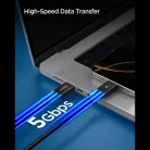 Spigen EB10010CC USB-C-USB-C töltő- és adatkábel, 100W, 1m, fekete