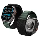 Spigen WBF1 Apple Watch Ultra 4 / 3 / 2 / 1 / SE / 12 / 11 / 10 / 9 / 8 (44/45/46/49mm) szíj, fekete-zöld