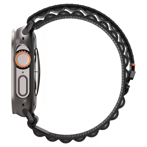 Spigen WBF1 Apple Watch Ultra 4 / 3 / 2 / 1 / SE / 12 / 11 / 10 / 9 / 8 (44/45/46/49mm) szíj, fekete