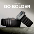 Spigen WBF1 Apple Watch Ultra 4 / 3 / 2 / 1 / SE / 12 / 11 / 10 / 9 / 8 (44/45/46/49mm) szíj, fekete