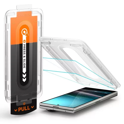 Spigen Glas.tR EZ Fit Pro HD Samsung Galaxy Z Fold 7 / Fold 8 Ultra kijelzővédő fólia felhelyező kerettel (2db)