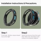 Spigen Liquid Air Samsung Galaxy Watch 8 Classic (46mm) tok, fekete