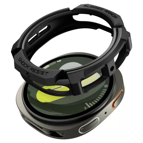 Spigen Rugged Armor Samsung Galaxy Watch 8 / Watch 9 (40mm) tok, fekete