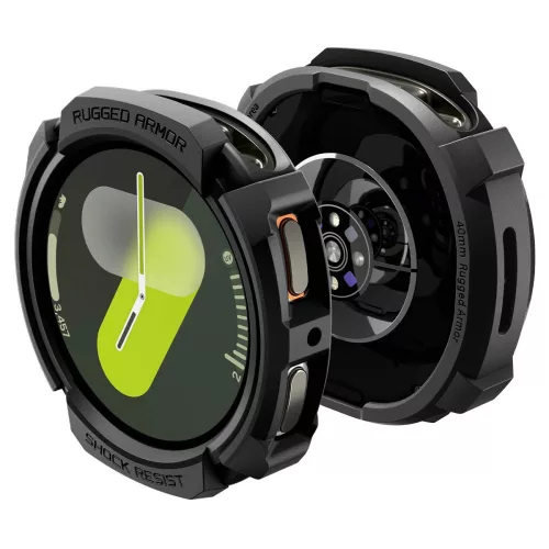Spigen Rugged Armor Samsung Galaxy Watch 8 / Watch 9 (40mm) tok, fekete