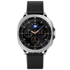Spigen Enzo Samsung Galaxy Watch 8 / Watch 8 Classic (40/44/46mm) bőr szíj, fekete-barna