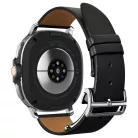 Spigen Enzo Samsung Galaxy Watch 8 / Watch 8 Classic (40/44/46mm) bőr szíj, fekete-barna
