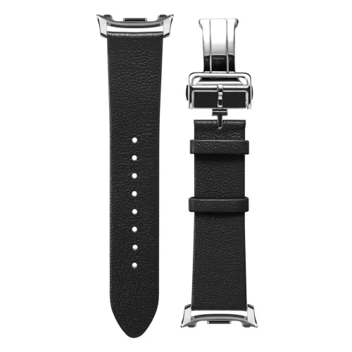 Spigen Enzo Samsung Galaxy Watch 8 / Watch 8 Classic (40/44/46mm) bőr szíj, fekete-barna