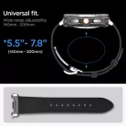 Spigen Enzo Samsung Galaxy Watch 8 / Watch 8 Classic (40/44/46mm) bőr szíj, fekete-barna