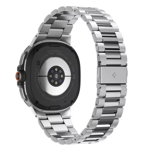 Spigen Modern Fit Samsung Galaxy Watch 8 / Watch 8 Classic (40/44/46mm) szíj, rozsdamentes acél, ezüst