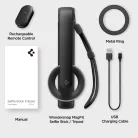 Spigen S571W Bluetooth mágneses Selfie-bot / selfie tripod, MagSafe, kompakt, töltő-és adatkábellel, fekete