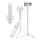 Spigen S571W Bluetooth mágneses Selfie-bot / selfie tripod, MagSafe, kompakt, töltő-és adatkábellel, bézs