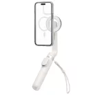Spigen S571W Bluetooth mágneses Selfie-bot / selfie tripod, MagSafe, kompakt, töltő-és adatkábellel, bézs