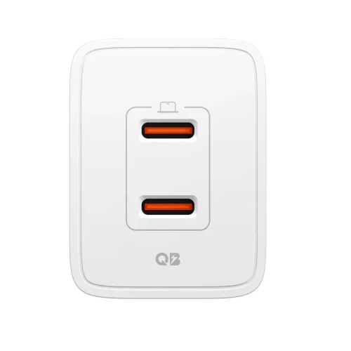 Spigen Essential EE472EU USB-C 2-portos hálózati töltő adapter, 47W, fehér