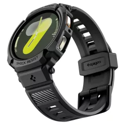   Spigen Rugged Armor Pro Samsung Galaxy Watch 8 / Watch 9 (40mm) szíj / tok, ütésálló, fekete (Carbon)