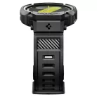 Spigen Rugged Armor Pro Samsung Galaxy Watch 8 / Watch 9 (40mm) szíj / tok, ütésálló, fekete (Carbon)