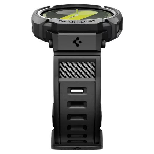 Spigen Rugged Armor Pro Samsung Galaxy Watch 8 / Watch 9 (40mm) szíj / tok, ütésálló, fekete (Carbon)