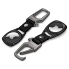 Spigen Rugged Armor Apple AirTag 1 / 2 tok karabinerrel, fekete