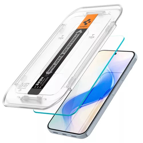 Spigen Glas.tR EZ Fit Pro Google Pixel 10 / 10 Pro / 9 Pro / 9 tempered kijelzővédő fólia felhelyező kerettel, clear (2db)