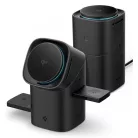 Spigen EF223MS vezeték nélküli wireless gyorstöltő, MagSafe, 3in1, Qi2, 15W, fekete (Apple Watch / Airpods / iPhone)