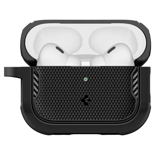 Spigen Core Armor Apple AirPods Pro 3 tok karabinerrel, Black, fekete