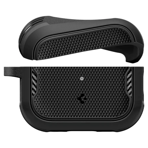Spigen Core Armor Apple AirPods Pro 3 tok karabinerrel, Black, fekete