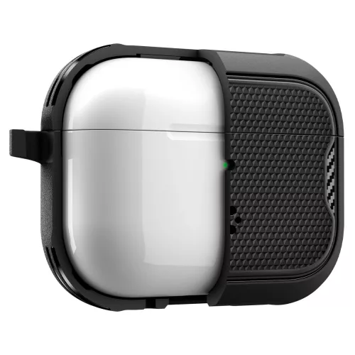Spigen Core Armor Apple AirPods Pro 3 tok karabinerrel, Black, fekete