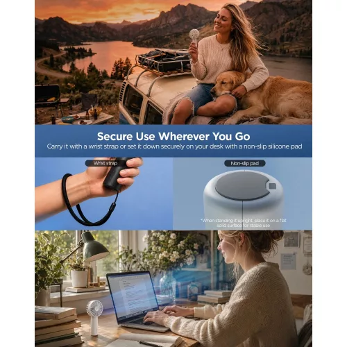 Spigen A905 Mini kézi / hordozható ventilátor, fekete
