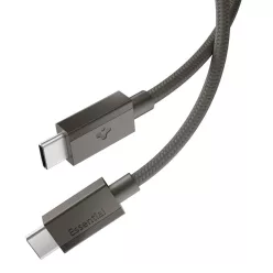   Spigen EB6015CC USB-C-USB-C töltő- és adatkábel, 60W, 1,5m, Gunmetal, szürke
