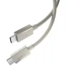 Spigen EB6015CC USB-C-USB-C töltő- és adatkábel, 60W, 1,5m, Natural Titanium, bézs