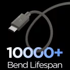 Spigen EB6015CC USB-C-USB-C töltő- és adatkábel, 60W, 1,5m, Natural Titanium, bézs