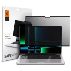   Spigen Safe View Apple Macbook Pro 14 2021/2025 tempered glass betekintésgátló kijelzővédő fólia, privacy