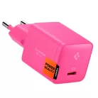 Spigen Essential E301EU USB-C hálózati töltő adapter, kompakt, GaN, 30W, Pink, rózsaszín