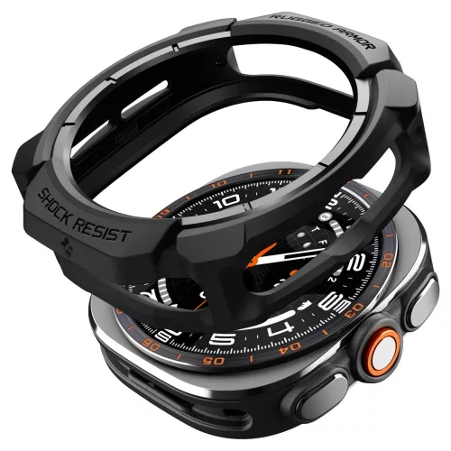 Spigen Rugged Armor Samsung Galaxy Watch Ultra 2 2026 (47mm) tok, fekete