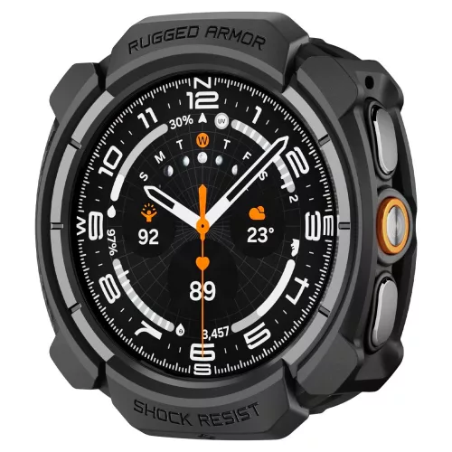 Spigen Rugged Armor Samsung Galaxy Watch Ultra 2 2026 (47mm) tok, fekete