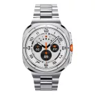 Spigen Modern Fit Samsung Galaxy Watch Ultra 2024 / 2025 / 2026 47mm szíj, rozsdamentes acél, ezüst