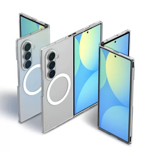 Spigen Airskin Samsung Galaxy Z Fold 8 Ultra tok, MagSafe, Clear White, átlátszó