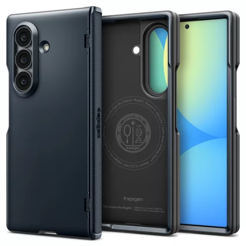 Spigen Slim Armor Pro Samsung Galaxy Z Fold 8 Ultra Metal Slate tok, kék