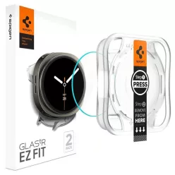   Spigen Glas.tR EZ Fit Samsung Galaxy Watch 8 / 9 (44mm) tempered kijelzővédő fólia felhelyező kerettel (2db)