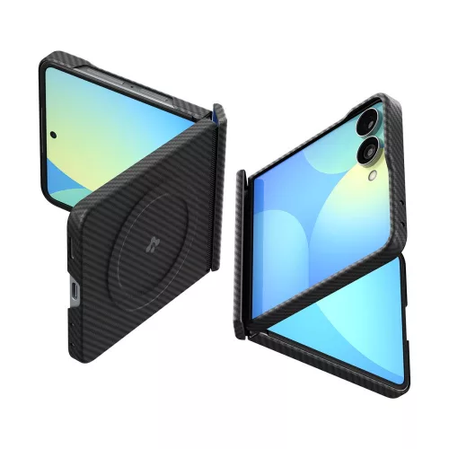 Spigen Airskin Aramid Mag Samsung Galaxy Z Flip 8 tok, MagSafe, Aramid, fekete