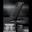 Spigen Rugged Armor Samsung Galaxy A27 tok, Matte Black, fekete