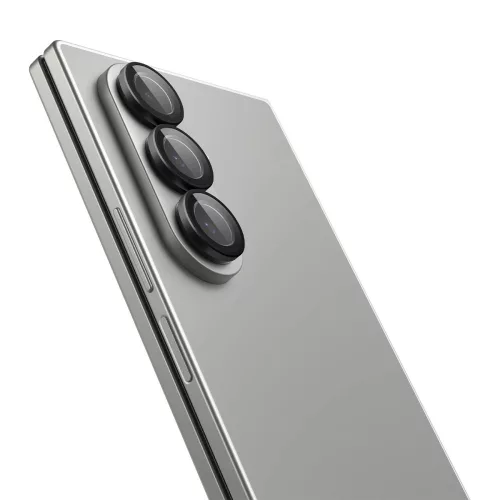 Spigen Glas.tR EZ Fit Optik Pro Samsung Galaxy Z Flip 7 / 8 Tempered kameralencse-védő fólia felhelyező kerettel, fekete (2db)