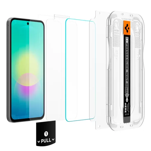 Spigen Glas.tR EZ Fit Pro Samsung Galaxy A27 tempered kijelzővédő fólia felhelyező kerettel (2db)