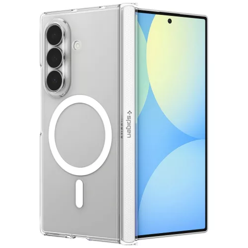 Spigen Airskin Zero Samsung Galaxy Z Fold 8 Ultra tok, MagSafe, Clear White, átlátszó